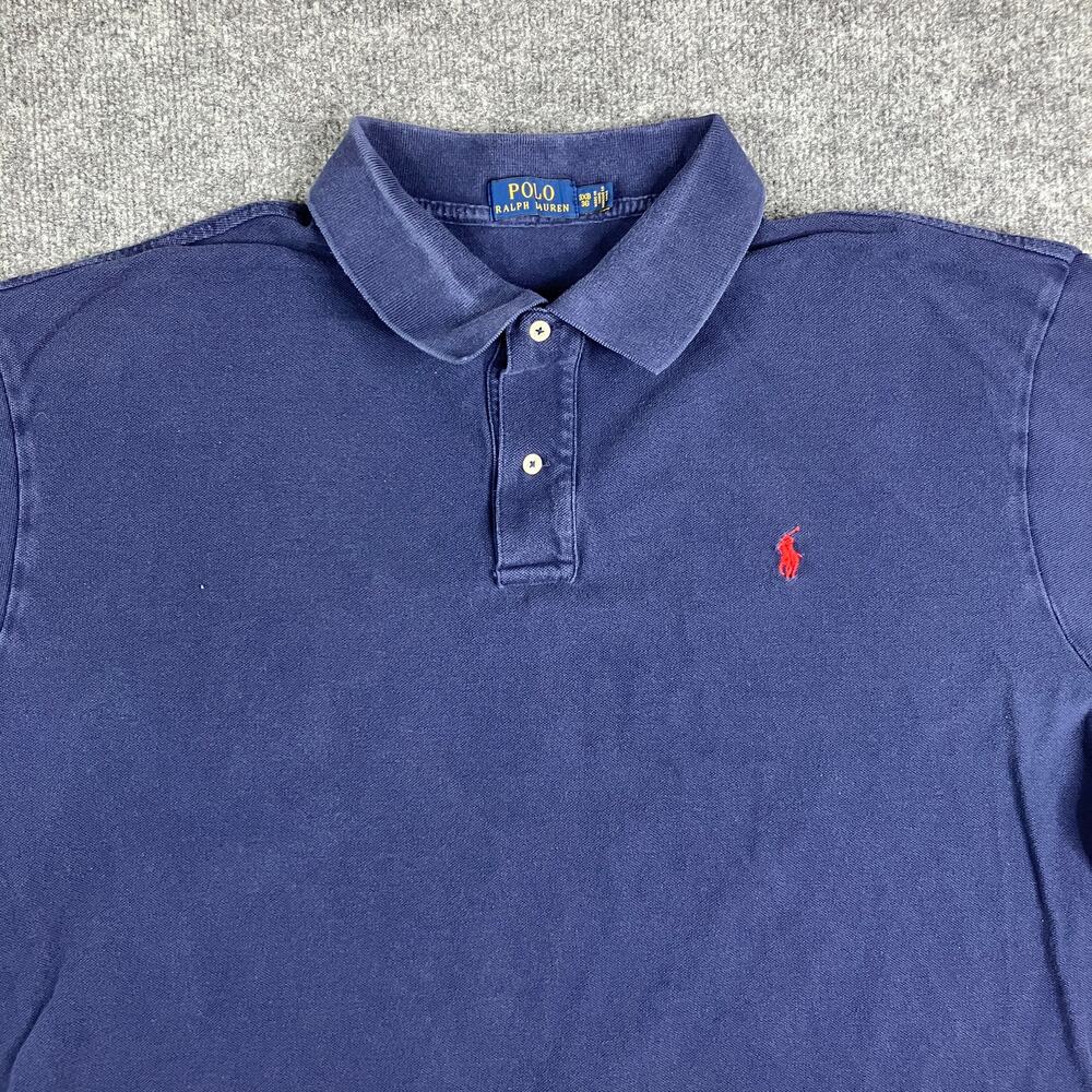 Polo‎ Ralph Lauren Polo Shirt Mens 3XB Navy Blue Classic Fit Big &Tall Casual